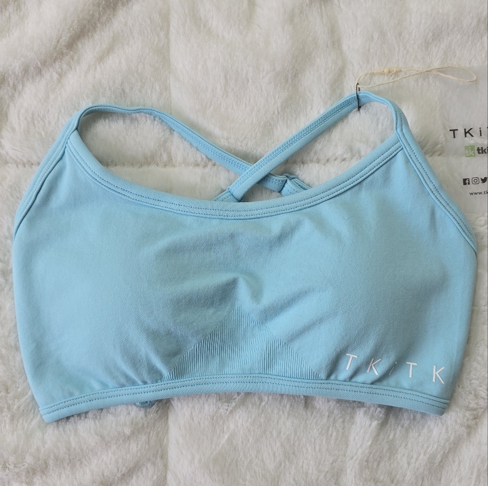 NWT Light Blue TKiTK Sports Bralette Size S